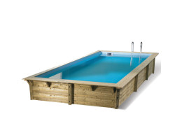 Piscine bois Ubbink 4,50 x 2,50 x h1,26m