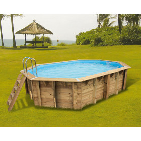 Piscine bois Ubbink Ocea 5,50 x 3,55 x h1,20m