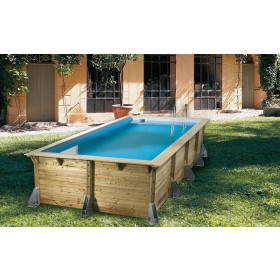 Piscine bois Ubbink Azura 5,05 x 3,50 x h1,26m