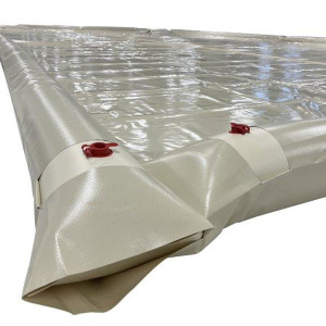 Bâche hiver opaque sur boudin d'eau Laponie