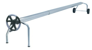 Enrouleur téléscopique pour bâche à bulles (8 mètres de large max)