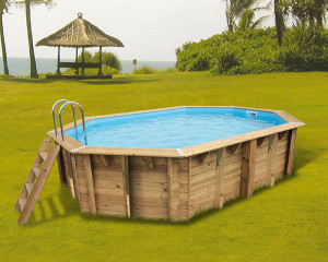 Piscine bois Ubbink Azura 4,90 x 3,00 m