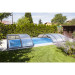Abri de piscine Alto 6,42 x 3,90 x h0,80m - La modularité grâce aux segments sur rails