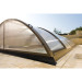 Abri de piscine télescopique bas 6,42 x 3,32 x h1,15 m Tenor