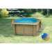 Piscine bois Ubbink Azura 4,10 x h1,20m avec bâche à bulles offerte