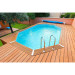 Piscine bois Ubbink Azura 4,90 x 3,55 x h1,30m