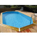 Mise en situation de la piscine bois Ubbink Ocea 6,10 x 4 x h1,30m