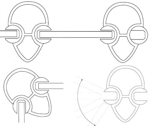 Poteaux de la barrière piscine en verre