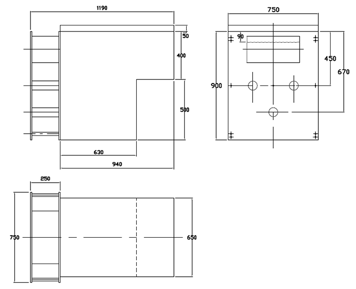 Dimensions du GS14M Filtrinov