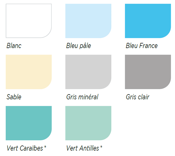 Coloris unis du liner 75/100e APF sans verni