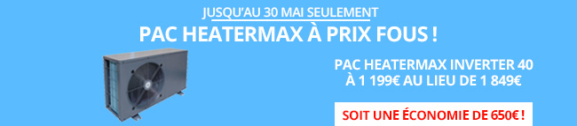 Promos pompes à chaleur Heatermax Ubbink