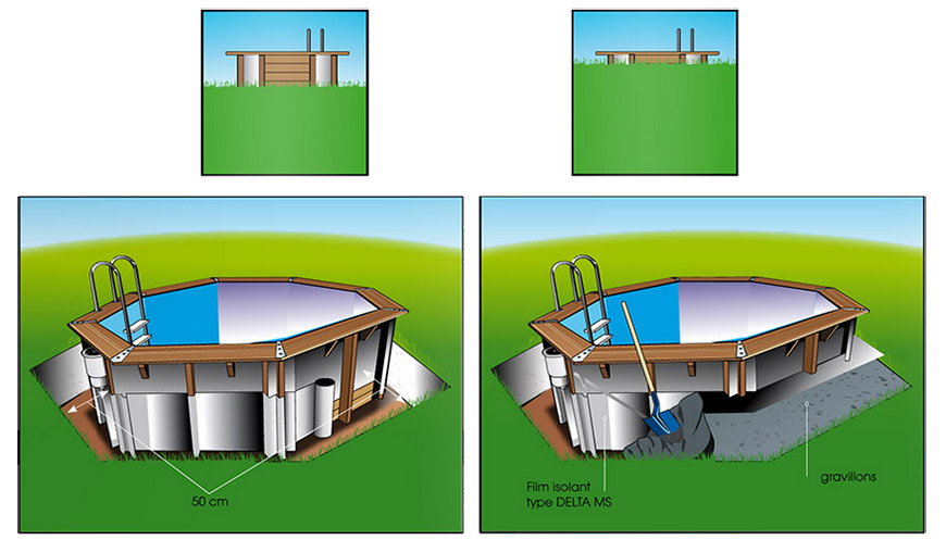 Projecteur Ubbink spécial piscine bois