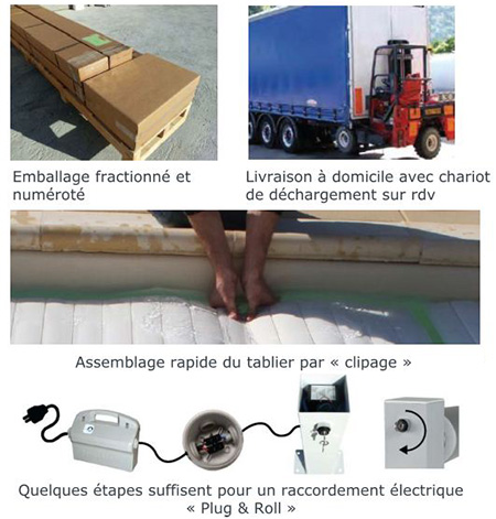 Une logistique simplifiée pour votre volet piscine