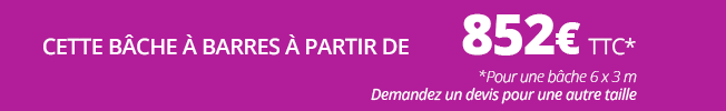 Offre bâche à barres Excel Plus