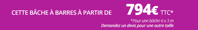 Offre bâche à barres Excel