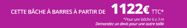Offre bâche à barres Luxury
