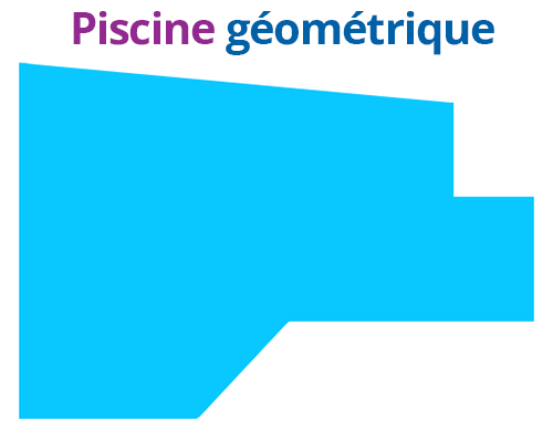 Piscine de forme libre dite géométrique