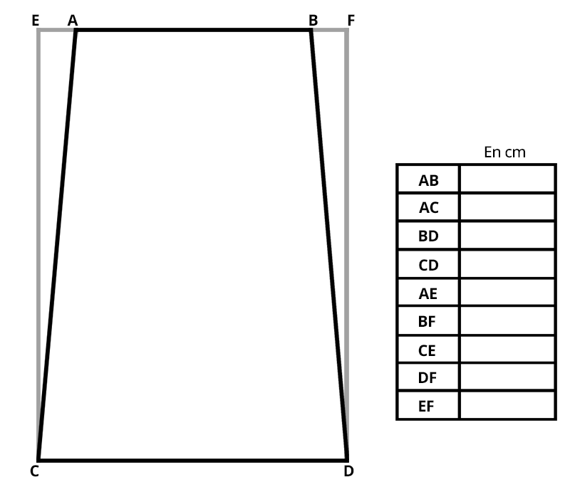 Plan piscine rectangulaire pour confection d'une bâche d'été sur-mesure