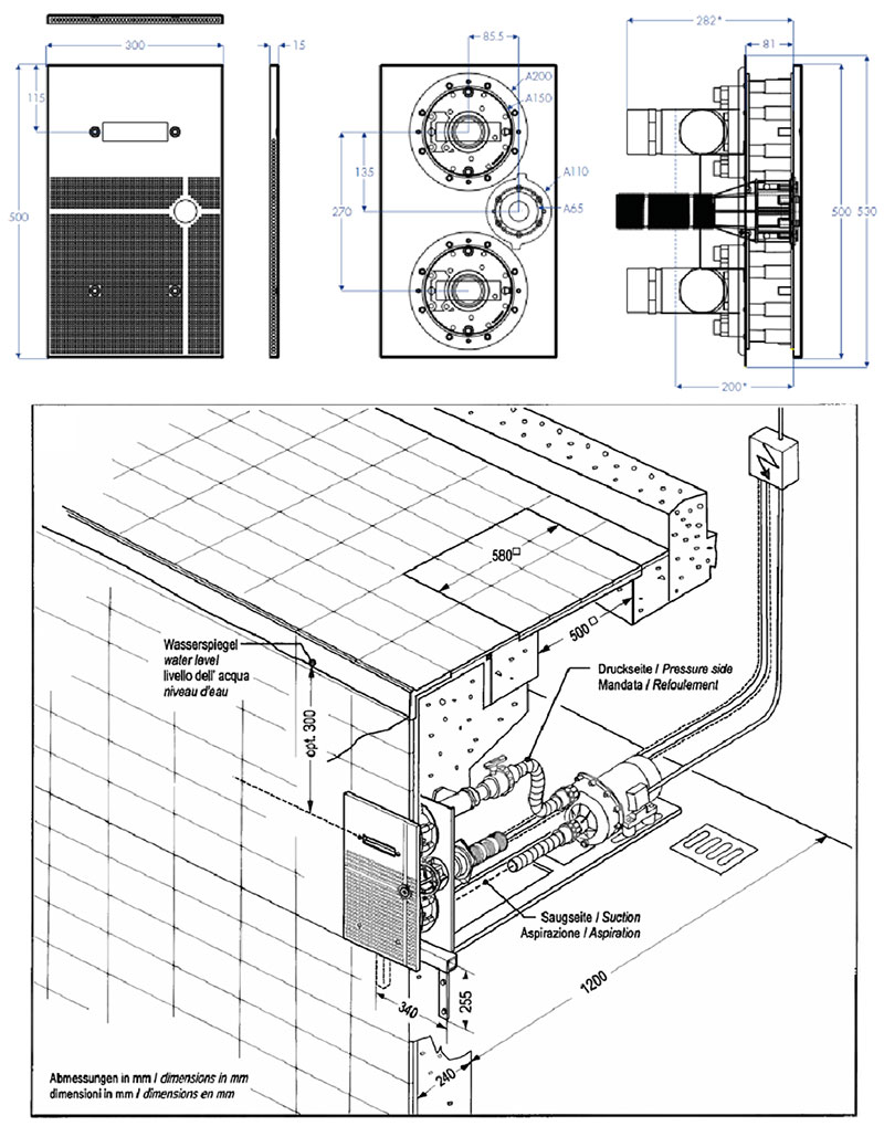 Dimensions et installation de la NCC JetStream Puro Compact