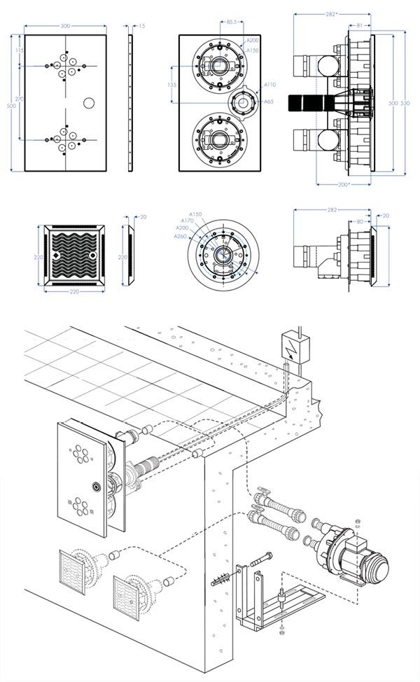 Installation du bloc d'hydromassage JetStream Lidobloc UWE