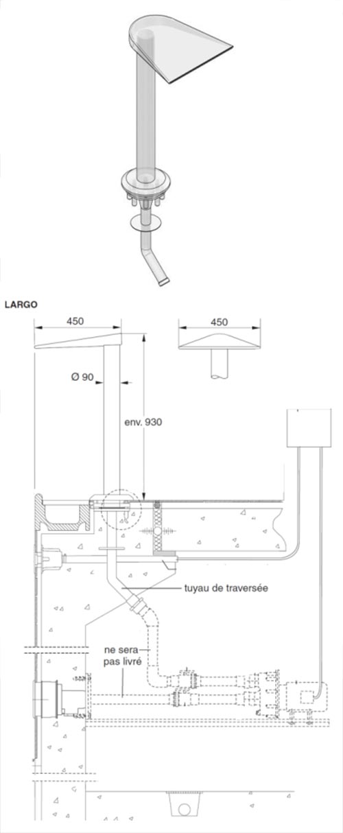 Schéma d'installation de JetStream Largo