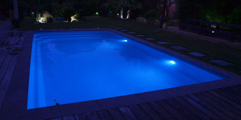 Éclairage piscine led couleur