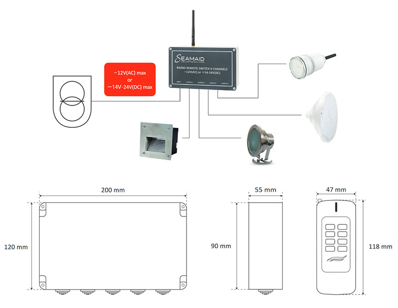 Module de commande Seamaid 4 canaux